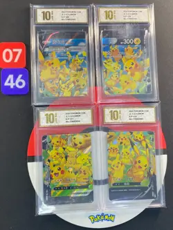 Pokemon S-Chinese Pikachu V UNION S-P 109-112 4 Promo Grade10 0746 - Image 1