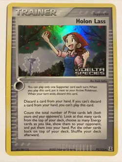 Pokemon TCG - Holon Lass 92/113 Stamped ExDELTA SPECIES HOLO Near Mint - Image 1