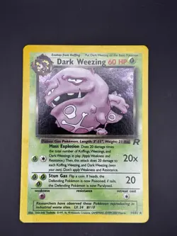 Dark Wheezing 14/82 Team Rocket Holo Pokemon Rare LP - Image 1