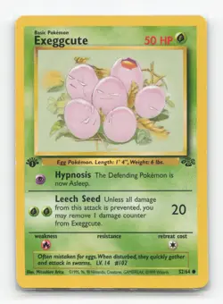 Pokemon TCG - Exeggcute 52/64 Moderately Played Common Jungle 1st Edition - Image 1