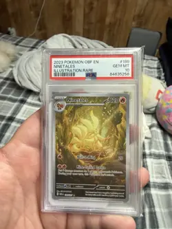 Pokemon Ninetales Obsidian Flames Illustration Rare #199 PSA 10 - Image 1