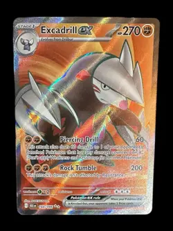 Pokemon Excadrill EX 160/086 Sv: Black Bolt Ultra Rare Full Art Holo 270 HP - Image 1