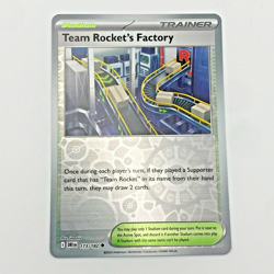 Team Rocket's Factory 173/182 Rev Holo Pokemon Scarlet Violet Destined Rivals - Image 1
