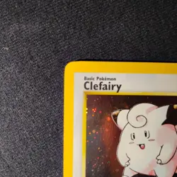 (NM) Clefairy Base Set 2 SWIRL 6/130 Holo Unlimited Holo Rare Pokemon TCG - Image 2