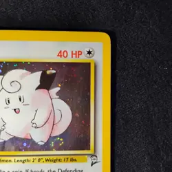 (NM) Clefairy Base Set 2 SWIRL 6/130 Holo Unlimited Holo Rare Pokemon TCG - Image 3