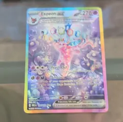 Pokemon Espeon ex 155/131 SV: Prismatic Evolutions Illustration Rare Full Art H… - Image 1