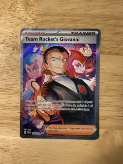 Pokemon TCG Team Rocket's Giovanni 238/182 Destined Rivals SIR NM/Mint - Image 1