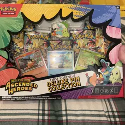 Pokemon TCG Ascended Heroes First Partner Deluxe Pin Collection Box Sealed New - Image 1