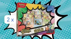 2× Pokemon TCG Ascended Heroes First Partner Deluxe Pin Collection New & Sealed - Image 1