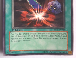 Yu-Gi-Oh! 1996 Card SD1-EN013 - 1st Edition - Premature Burial - Image 4