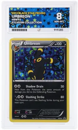 Umbreon #BW93 Holo Black White Promo Card 2013 Ace 8 NM-MINT Pokemon Card - Image 1