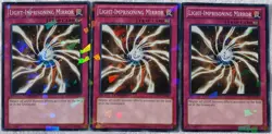 Yugioh 3x Light-Imprisoning Mirror DT07-EN097 Duel Terminal Shatterfoil Playset - Image 1