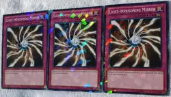 Yugioh 3x Light-Imprisoning Mirror DT07-EN097 Duel Terminal Shatterfoil Playset - Image 3
