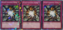 Yugioh 3x Shadow-Imprisoning Mirror DT07-EN098 Duel Terminal Shatterfoil Playset - Image 1