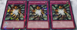 Yugioh 3x Shadow-Imprisoning Mirror DT07-EN098 Duel Terminal Shatterfoil Playset - Image 2