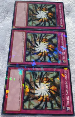 Yugioh 3x Shadow-Imprisoning Mirror DT07-EN098 Duel Terminal Shatterfoil Playset - Image 4