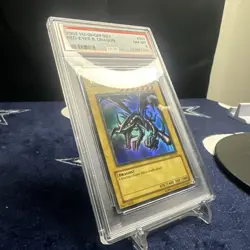2003 Yugioh SDJ-001 Red Eyes B Dragon PSA 8 - Image 2