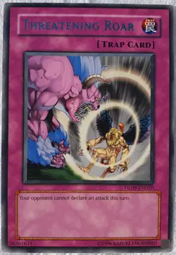 Yugioh 1x Threatening Roar (Silver) DL09-EN020 Duelist League Rare Near Mint - Image 1