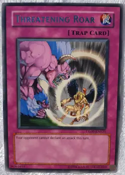 Yugioh 1x Threatening Roar (Silver) DL09-EN020 Duelist League Rare Near Mint - Image 2