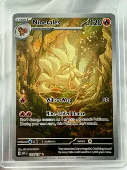 Pokemon TCG Obsidian Flames Ninetails Illustration Rare Holo Card 199/197 NM/M - Image 1