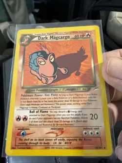 Dark Magcargo - 18/105 - Pokemon Neo Destiny Unlimited Rare Card WOTC NM/LP T212 - Image 1