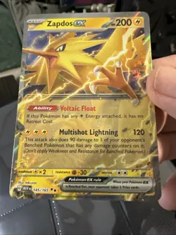 Zapdos ex NM 145/165 Scarlet & Violet 151 Pokemon Card T245 - Image 1