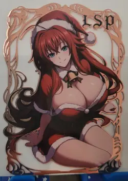 Rias Gremory LSP Goddess Story Limited GOLD METAL CARD Waifu #71/100 Christmas - Image 1