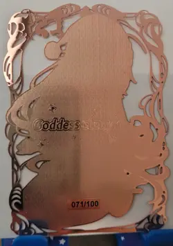 Rias Gremory LSP Goddess Story Limited GOLD METAL CARD Waifu #71/100 Christmas - Image 2