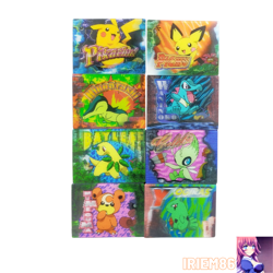 Set 8 Pikachu Pokemon Change 3D-lenticular Card Vintage Nintendo Bandai Japanese - Image 1
