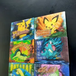 Set 8 Pikachu Pokemon Change 3D-lenticular Card Vintage Nintendo Bandai Japanese - Image 4