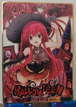 Rias Gremory SGR Goddess Story Limited GOLD METAL CARD Waifu #59/100 Halloween - Image 1