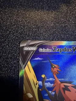 Pokemon TCG Galarian Zapdos v Alternate Art Chilling Reign Card 174/198 - Image 2