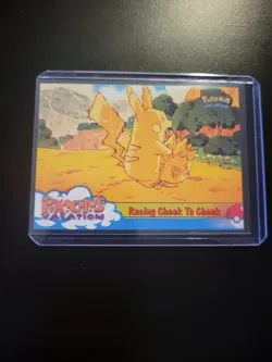 1999 Topps Pikachu's Vacation Racing Cheek to Cheek #48 Non Foil Pokemon Card - Image 1