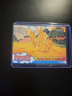 1999 Topps Pikachu's Vacation Racing Cheek to Cheek #48 Non Foil Pokemon Card - Image 2