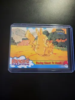 1999 Topps Pikachu's Vacation Racing Cheek to Cheek #48 Non Foil Pokemon Card - Image 4
