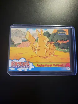 1999 Topps Pikachu's Vacation Racing Cheek to Cheek #48 Non Foil Pokemon Card - Image 5