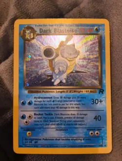 Pokemon TCG Dark Blastoise #3/82 Rare Holo Card Vintage. In perfect condition. - Image 2