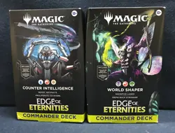 NEW-Magic the Gathering Commander Deck Edge of Eternities EOE MTG Set of 2 - Image 1