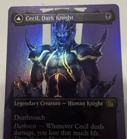 MTG: Cecil, Dark Knight, Foil, Borderless Art, Final Fantasy #380 - Image 1