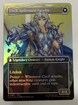 MTG: Cecil, Dark Knight, Foil, Borderless Art, Final Fantasy #380 - Image 2