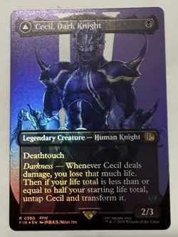 MTG: Cecil, Dark Knight, Foil, Borderless Art, Final Fantasy #380 - Image 3