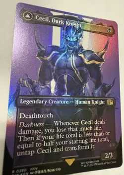 MTG: Cecil, Dark Knight, Foil, Borderless Art, Final Fantasy #380 - Image 4