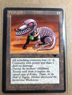 Weakstone - NM - Antiquities - MTG Magic The Gathering - Image 1
