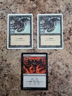 MTG - x3 Dark Ritual - Revised & Masters 25 - Magic the Gathering - NM/HP - Image 1