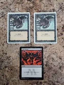 MTG - x3 Dark Ritual - Revised & Masters 25 - Magic the Gathering - NM/HP - Image 2