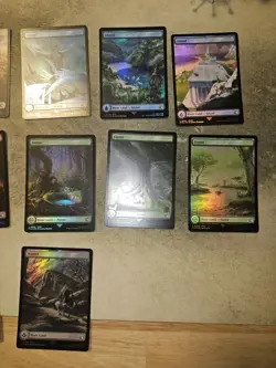MTG Final Fantasy Basic Lands 3 Complete Sets of 16- FOIL Full Art Land 48 Cards - Image 2