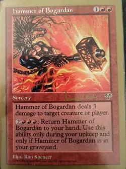 Magic the Gathering: MTG: Gold Border Hammer of Bogardan - Image 1