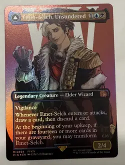 Emet-Selch, Unsundered - FOIL BORDERLESS - Final Fantasy FIN - NM MTG - Image 1