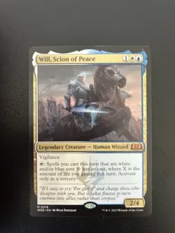 Will Scion of Peace MTG - Wilds of Eldraine Regular Mythic Rare 218 - Image 1