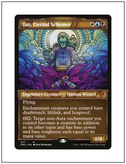 1x Zur, Eternal Schemer, Showcase Art, Magic MTG NM - Image 1